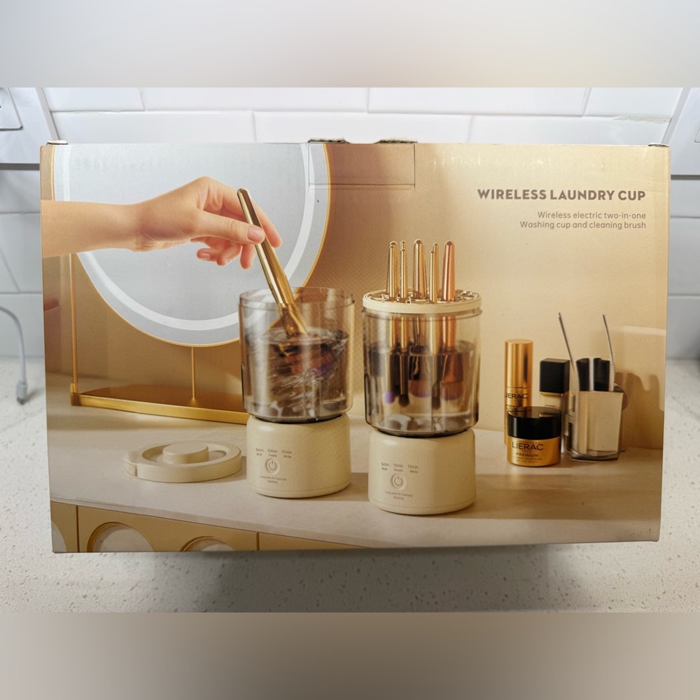Mini Portable Washing Machine, Underwear/Makeup Brushes Small Washing 2 CUPS